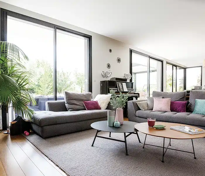 Baie vitrée alu sur mesure Ancenis